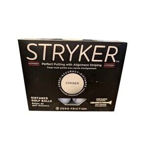 Stryker Distance Golf Balls Zero Friction White (One Dozen) NEW